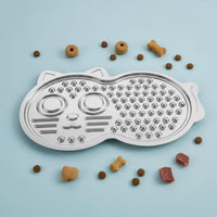 Stainless Steel Slow Feeder Bowl Dishwasher Safe Slow Feeder Plate Long-Lasting