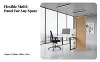 Foldable 3-Panel Folding Screen Freestanding 3-Panel Folding Partition Movable Room Divider Modern Design for Apartment Dwellers, Decor Enthusiasts, Office Workers, Entryway, Bedroom, Conference Call