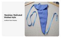 Double-Sided Fleece Saxophone Swab Tapered Saxophone Body Swab Pull Cords Wind Instrument Care Finished Edges