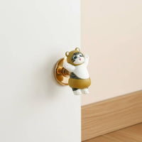Cartoon Animal Cabinet Handle No Required Cartoon Animal Drawer Knob Creative Self Cabinet Handle for Children, Playroom, Nursery
