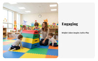 Develops Physical Skills Kids Sensory Training Equipment Colorful Kindergarten Gym Equipment Child Safe Toddler Foam Climbing Blocks Educational for Toddlers, Preschoolers
