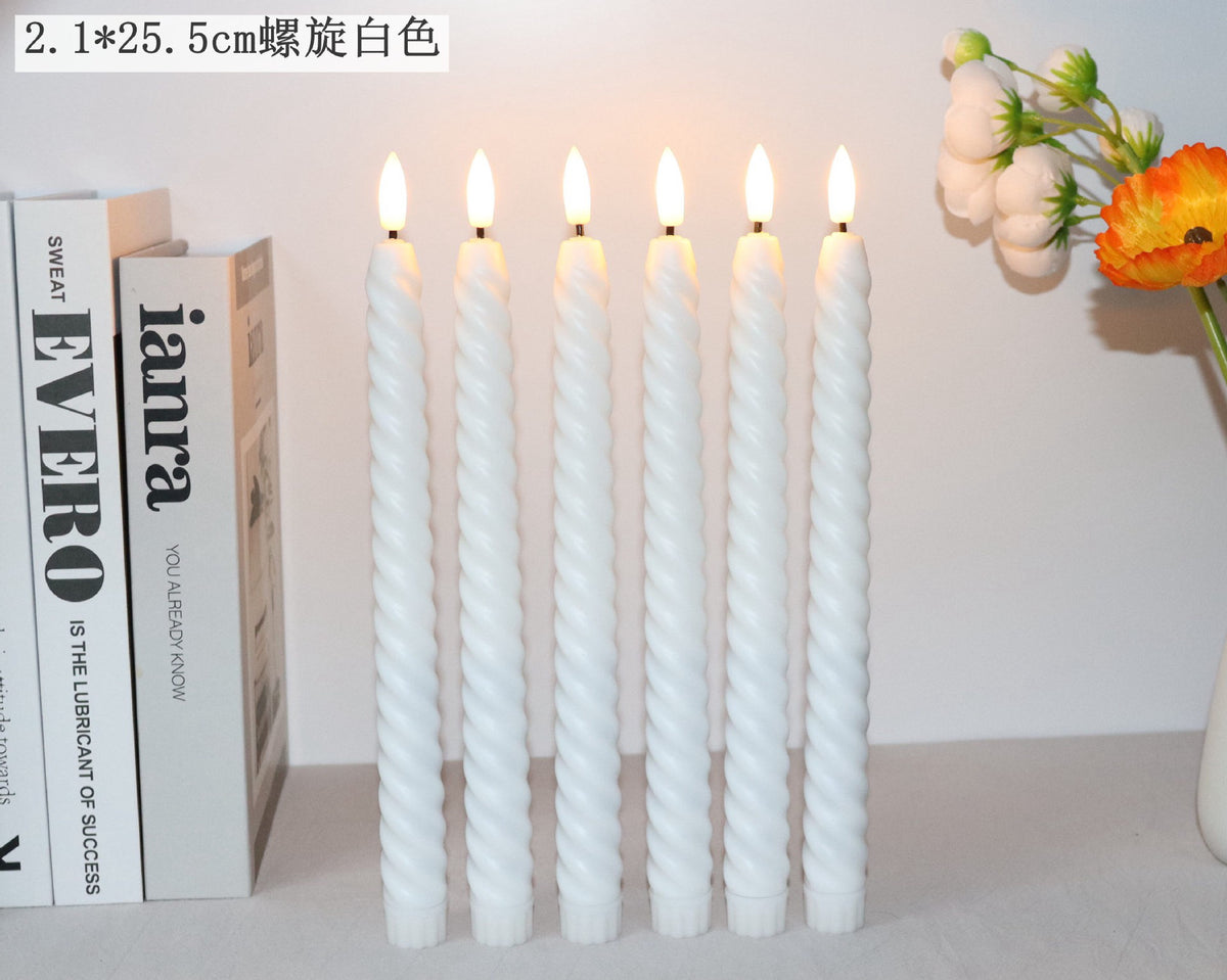 IOTC欧式LED长杆蜡仿真流泪节庆生日装饰浪漫烛光晚餐电子蜡烛灯