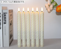 IOTC欧式LED长杆蜡仿真流泪节庆生日装饰浪漫烛光晚餐电子蜡烛灯