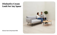 Curved cumulus Sofa Nordic aesthetic Couch Soft Cushions Living Room Furniture for Apartment Dwellers, Homeowners, Hotel Lobby, Showroom, Home leisure