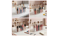 Nail Brush Holder with 26 Holes Clear Nail Brush Holder Pen Organizer Transparent Pen Display Stand Upright for Artists, Vanity