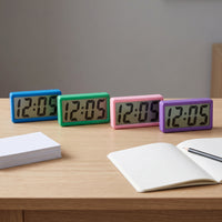 Minimalist Digital Alarm Clock for Students and Kids, Bedside Desk Clock with Magnetic Mount