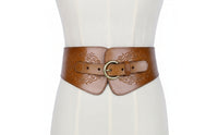 Chunky Wide Waist Belt Chic Wide Belt with Buckle Long-Lasting Waistband Secure for Dresses