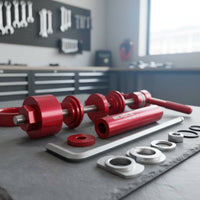 Multi Size Adapters Bike Frame Bottom Bracket Press Tool Hand Crank Handle Bottom Bracket Install Tool Anodized Aluminum Bottom Bracket Press Long-Lasting for Cyclists, Garage