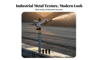 Large Area Coverage Rotating Rotary Sprinkler Good Atomization Heavy Duty Metal Sprinkler Rust-Proof for Landscapers, Dust Suppression