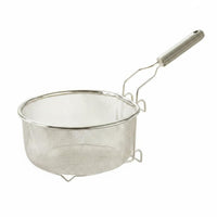Mesh Frying Strainer Food Grade Stainless Steel Mesh Basket Easy to Clean Oil Drain Basket for Boiling