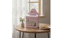 Decorative Mailbox with Keyed Lock Lockable Mailbox with Lock Compact Post Box Slim for Entryway