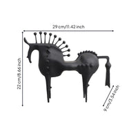 Horse Figurine Matte Horse Sculpture Abstract Decor for Home Stylists, Art Collectors, Living Room, Entryway, Bookshelf