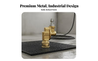 Cleans Hard-to-Reach Areas 1/4 Inch Quick Connect Adapter Heavy Duty Quick Connect Angle Adapter Long-Lasting Brass and Stainless Steel 180 Degree Angle Connector 4500 PSI Rated for Car Detailers