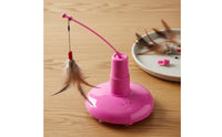 Automatic Feline Teaser Relieves Boredom Electric Rotating Feline Toy Adjustable