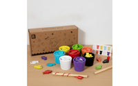 Colorful Fishing Game with Stacking Cups Educational Wooden Fishing Game Fine Motor Color Sorting Toy Interactive for Tabletop