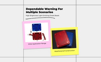 Dual-color LED strobe for security