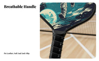 Pickleball Paddle Non-Slip Grip Pickleball Paddle Set Lightweight Shock Absorption for Tournament Play