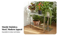 Floor-Standing Multi-Tier Flower Pot Holder Modern Minimalist design Plant Stand Space-Saving Display Rack Sturdy Construction for Gardeners, Homeowners, Balcony, Garden, Living Room, Bedroom