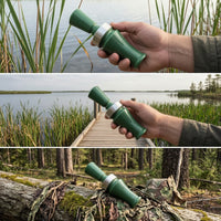 Easy to Blow Duck Call Whistle Portable Duck Call with Metal Band Outdoor Versatile for Hunters, Field Training