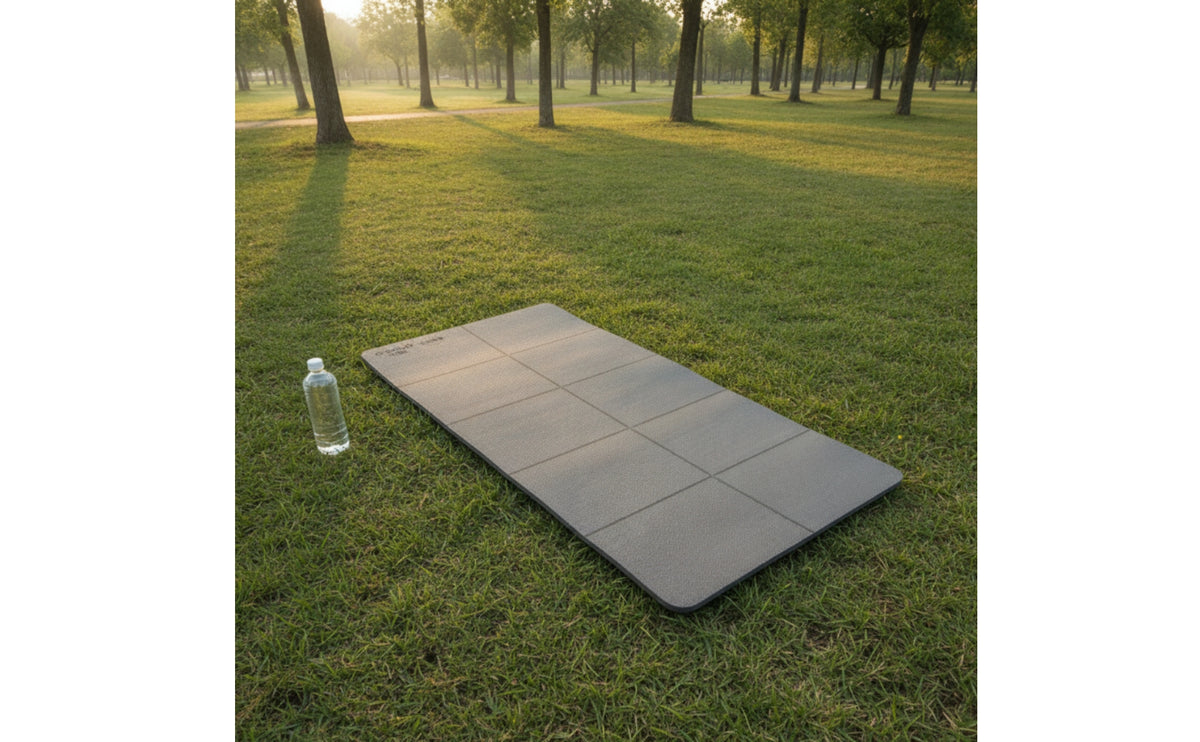 Anti-Slip Foldable Exercise Mat Portable Exercise Mat with Carry Bag Compact Textured for Travelers