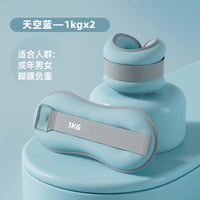 舞蹈沙袋负重手环女士健身家用力量训练器材杠铃跑步绑腿能量管 樱花粉【1KG*2】总重2KG/适合成年男女负重训练