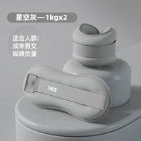 舞蹈沙袋负重手环女士健身家用力量训练器材杠铃跑步绑腿能量管 樱花粉【1KG*2】总重2KG/适合成年男女负重训练