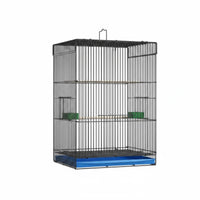 Easy to Clean Parakeet Breeding Enclosure Deep Tray Metal Bird Enclosure Extra Tall Pet Housing for Indoor