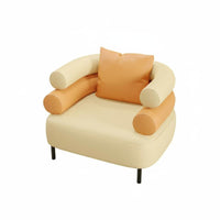 Modern Design Loveseat and Table Combination Comfortable Cushioning Sofa and Chair Set Long-Lasting Construction Commercial Furniture Easy to Clean Surface for Business Owners, Restaurant Managers, Interior Designers, Dessert Shop, Lounge Area