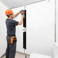 4 Pieces Lavatory Stall Privacy Strip Wipe-Clean Lavatory Stall Door Privacy Cover Kit Restroom Door Opening Filler for Public Restrooms