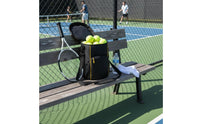 Large Capacity Pickleball Storage Bag Waterproof Tennis Ball Bag Water-Resistant Portable Ball Carrier Removable Shoulder Strap for Outdoor, Training
