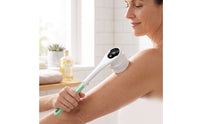 Electric Body Brush with Long Handle Waterproof Electric Bath Brush Rechargeable for Adults, Elderly, Shower, Home Spa, Washroom