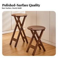 Portable Foldable Round Stool Space-Saving Backless Travel Stool Lightweight foldable Seat Sturdy Construction for Children, externaldoor lovers, Camping, Hiking, Fishing, Parties