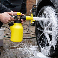 Car Cleaning Kit with Heavy Duty Foam Sprayer for Car Wash, Brass Nozzle Foam Lance for Car Detailing Foam, 30kg Water Pressure Foam Bottle