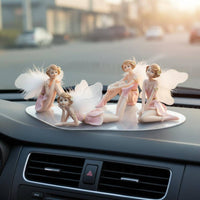 Cute Design Resin Fairy Figurine Gift Idea Pink Fairy Doll Collectible for Couples, Birthday