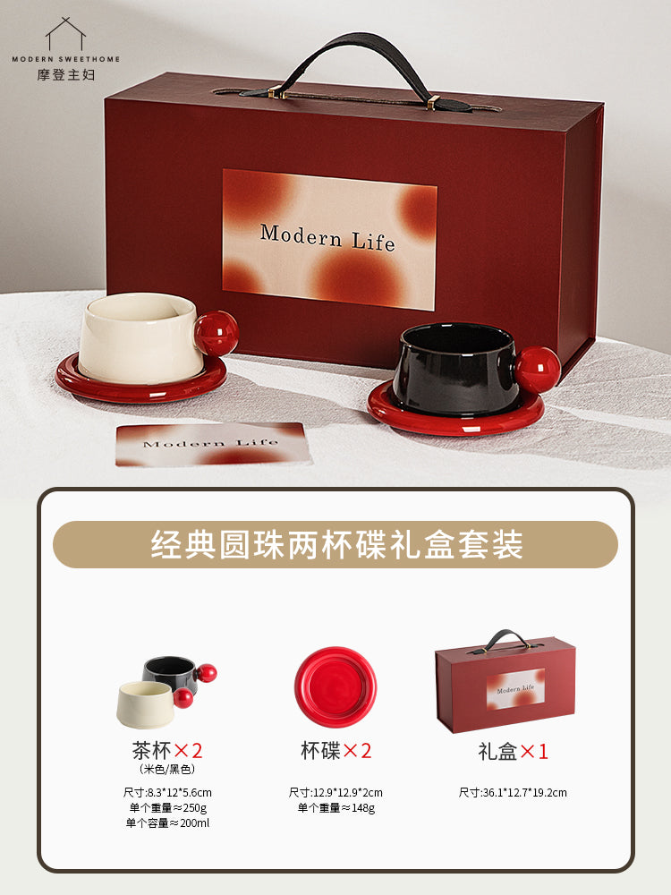 摩登主妇茶壶结婚订婚新婚礼物送新人乔迁新居搬家伴手礼茶具套装