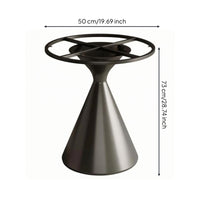 Carbon Steel Pedestal Table Base Crossed Support Supports Dining Table Base Silver-Toned Finish Furniture Hardware 73 Cm Tall