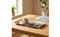 Handle Slot Hosting Accessory Metal Serving Tray Kitchenware Easy to Clean