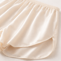 Ice Silk Boxers for Women with Breathable Anti Chafing Design, Modesty Shorts Under Skirts and Dresses, Curved Leg Opening