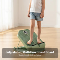 Improves Flexibility Calf Stretching Board Anti-Slip Surface Standing Stretch Pedal Portable Design Adjustable Slant Board Heavy-Duty for Children, Stretching Exercises, Office