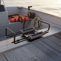 360 Degree Boat Seat Turntable Adjustable Boat Seat Base Pre-Greased Bearing Marine Accessory for Fishing