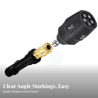 Rust Resistant 5-in-1 Pressure Washer Nozzle Long-Lasting Construction Multi-Angle Spray Nozzle for Car Washing