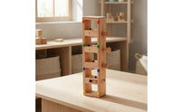 Wooden marble track Toy Tall Rectangular Marble Track Set Problem Solving for Children
