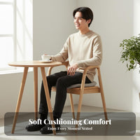 Upholstered Side Chair Modern Design Seating Furniture Minimalist Aesthetic Sturdy & Stable for Dining Room, Kitchen