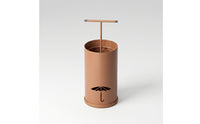 Cylindrical Umbrella Stand with Hanging Bar Modern Umbrella Storage Rack Slim Holder Elegant for Hallway, Foyer, Doorway