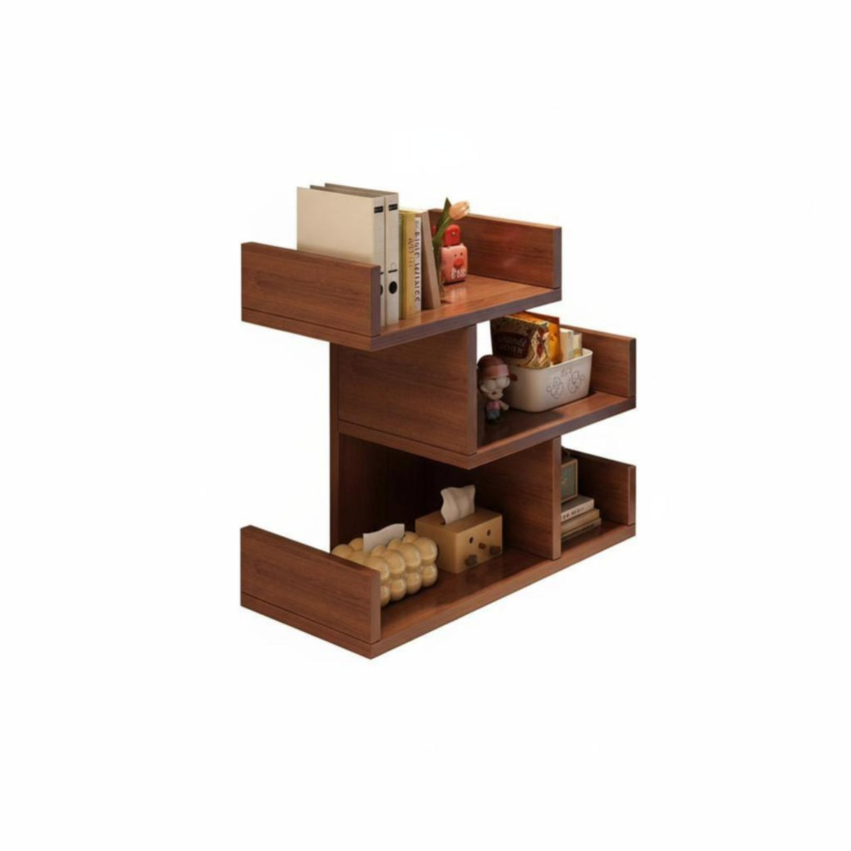 Multi-Tier Design Desktop Hutch Space-Saving desktop Shelf Large Capacity Desk Organizer Sturdy Construction for Students, telecommuter Workers, Workstation, Study Room