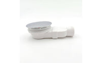 Shower Drain Kit Threaded Shower Drain with   Cover Round for Home Renovators, Plumbers, Wet Room, Washroom Renovation