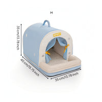 Pet Cooling House with Ice Box Easy to Clean Cooling Cat House Breathable