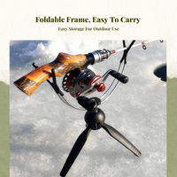 Ice Fishing Rod Holder, Foldable Stainless Steel, Adjustable