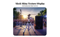 Speaker Tripod Stand Entirely Metal Construction Tripod Speaker Stand Portable Audio Equipment Accessory for Artists, DJs, Outdoor, Karaoke