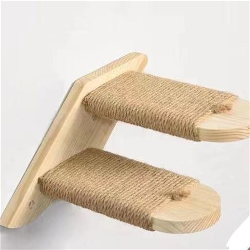 上墙猫爬架子免打孔配件上墙式家用diy实木壁挂式猫爬架爬梯猫咪 两个台阶